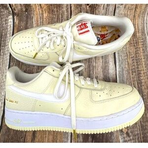 Nike Air Force 1 '07 PRM EMB 'Popcorn' Coconut Milk CW2919-100 Men’s Size 14 AF1